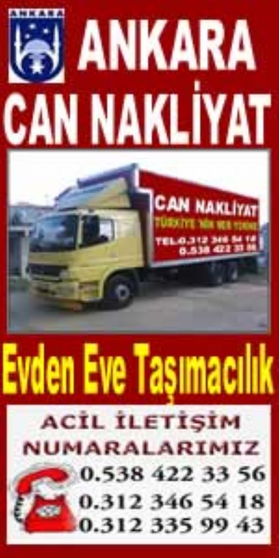  Akdere Nakliyat I 0312 346 54 14 I Ankara Can Nakliyat