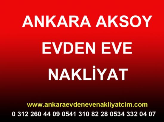  Ankara Aksoy Evden Eve Nakliyat