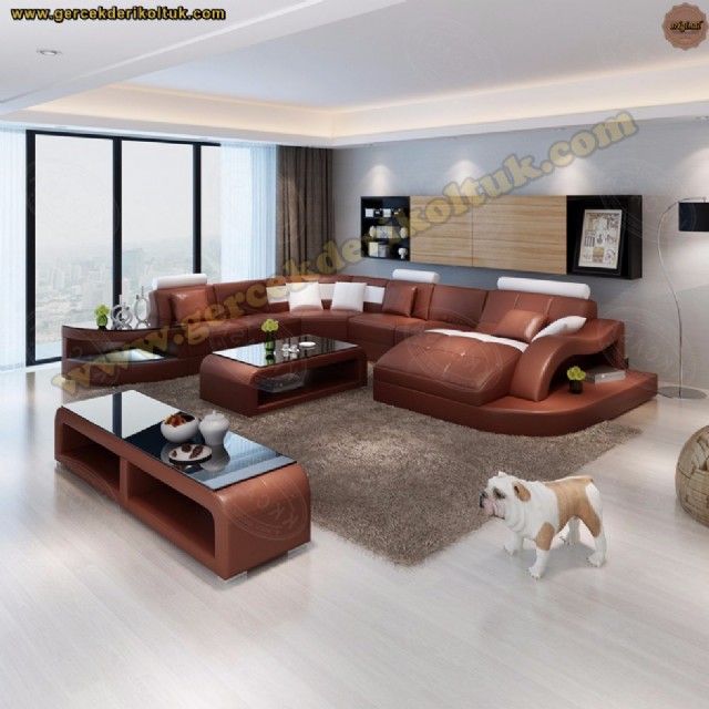 hakiki deri u koltuk, gerçek deri u koltuk, deri u köşe koltuk, u şeklinde deri köşe koltuk, leather u shaped sofa, u shaped leather sectional sofa, u form leder ecksofa, luxus modern leder u form sofa